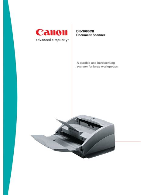 Canon imageFORMULA DR-3080CII Printer Driver: Download and Installation Guide